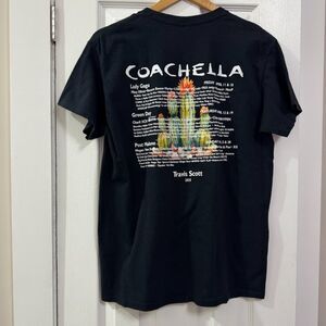 Coachella 2025 Lineup T Shirt Cactus Dessert Travis Scott Lady Gaga Green Day